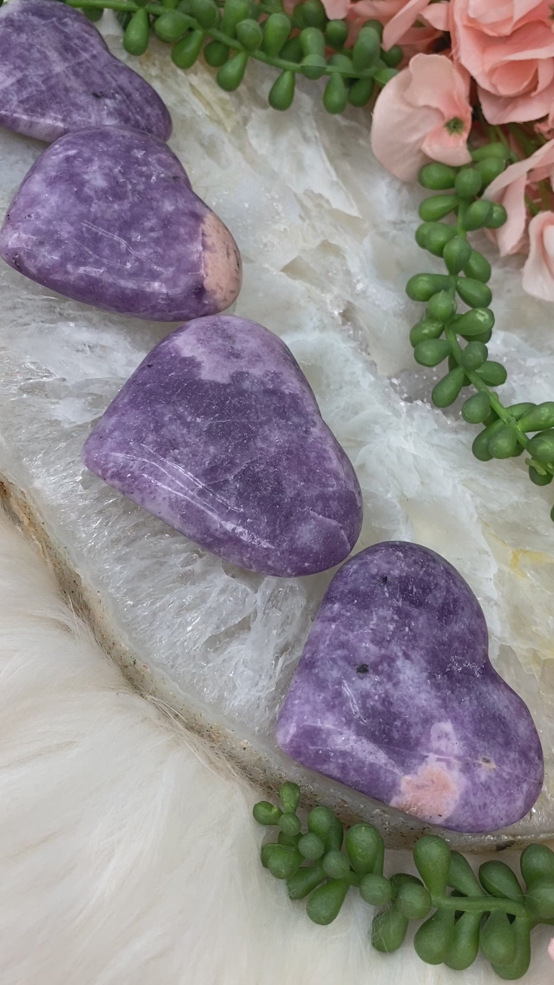 Light-Pink-on-Purple-Lepidolite-Hearts