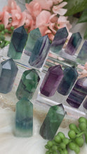 Load image into Gallery: Contempo Crystals - Mini-Rainbow-Fluorite-Points-Video - Image 2