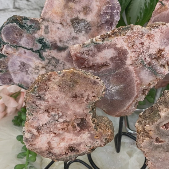 Brazil-Pink-Amethysts-on-Stands