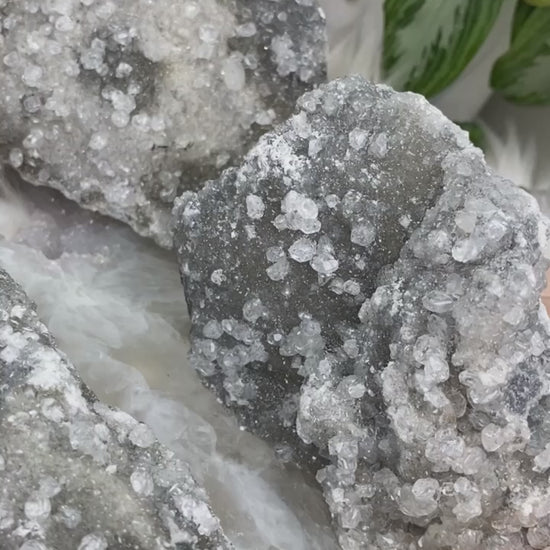 Sparkle Gray Calcite from Mexico Video