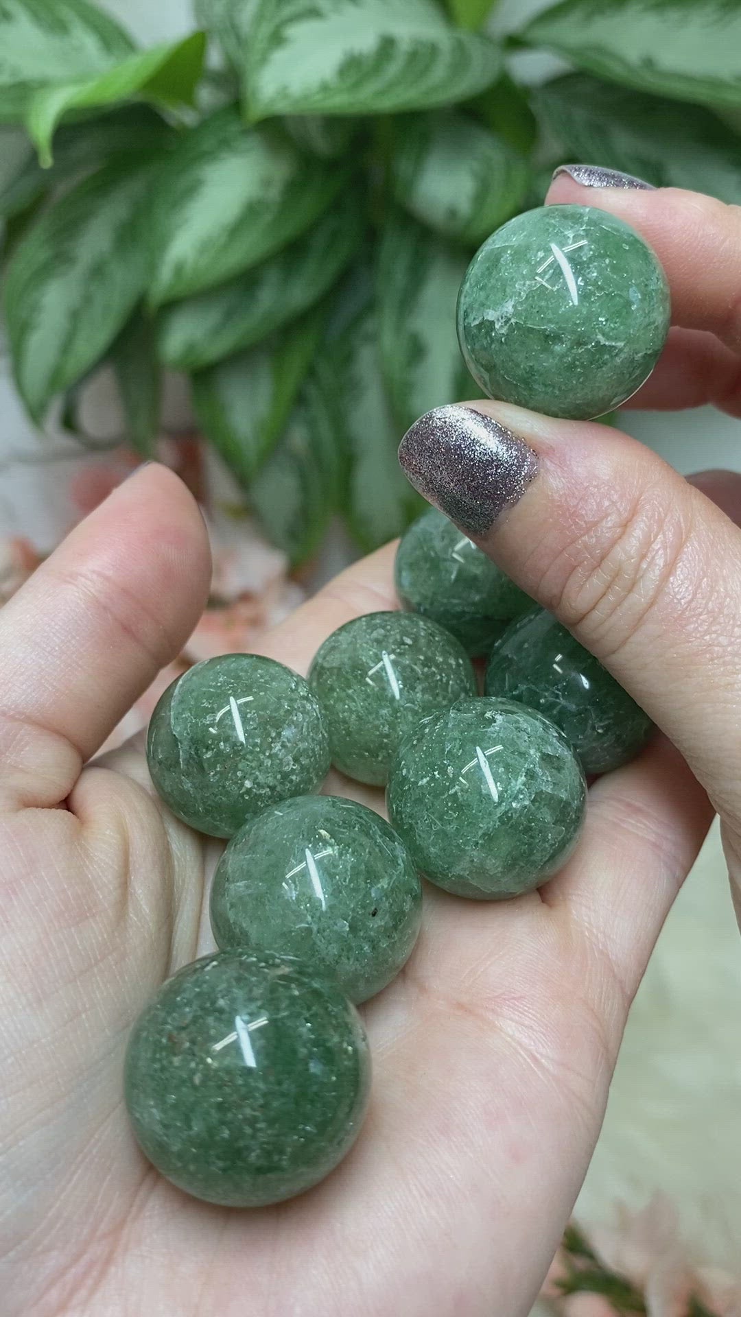 Green aventurine crystal buy inspired nails