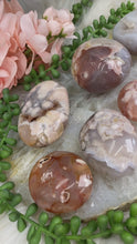 Load image into Gallery: Contempo Crystals - flower-agate-palm-stones-close-up - Image 2