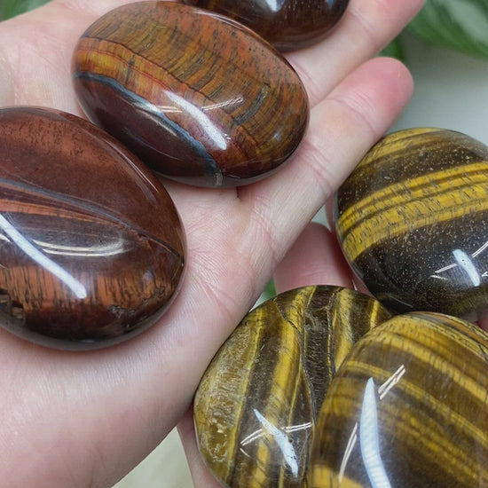 Red-Yellow-Tiger-Eye-Pillows-Palm-Stones
