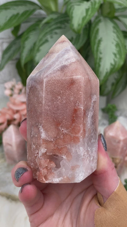 Pink-Amethyst-Geode-Points for sale