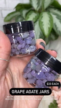 Load image into Gallery: Contempo Crystals - Grape agate jars with small purple chalcedony grape agate crystal balls video - Image 2