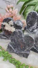 Load image into Gallery: Contempo Crystals - black-druzy-chalcedony-hearts - Image 2