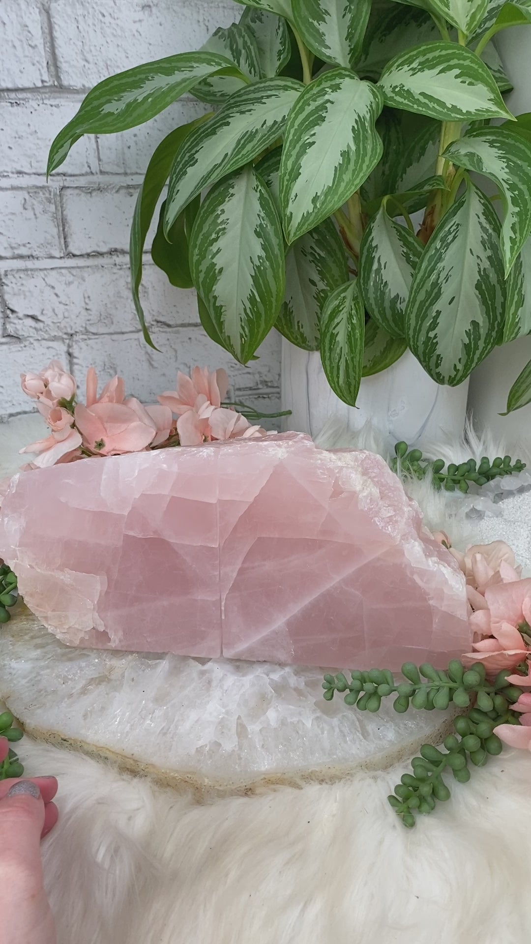 rose-quartz-bookends-for-sale