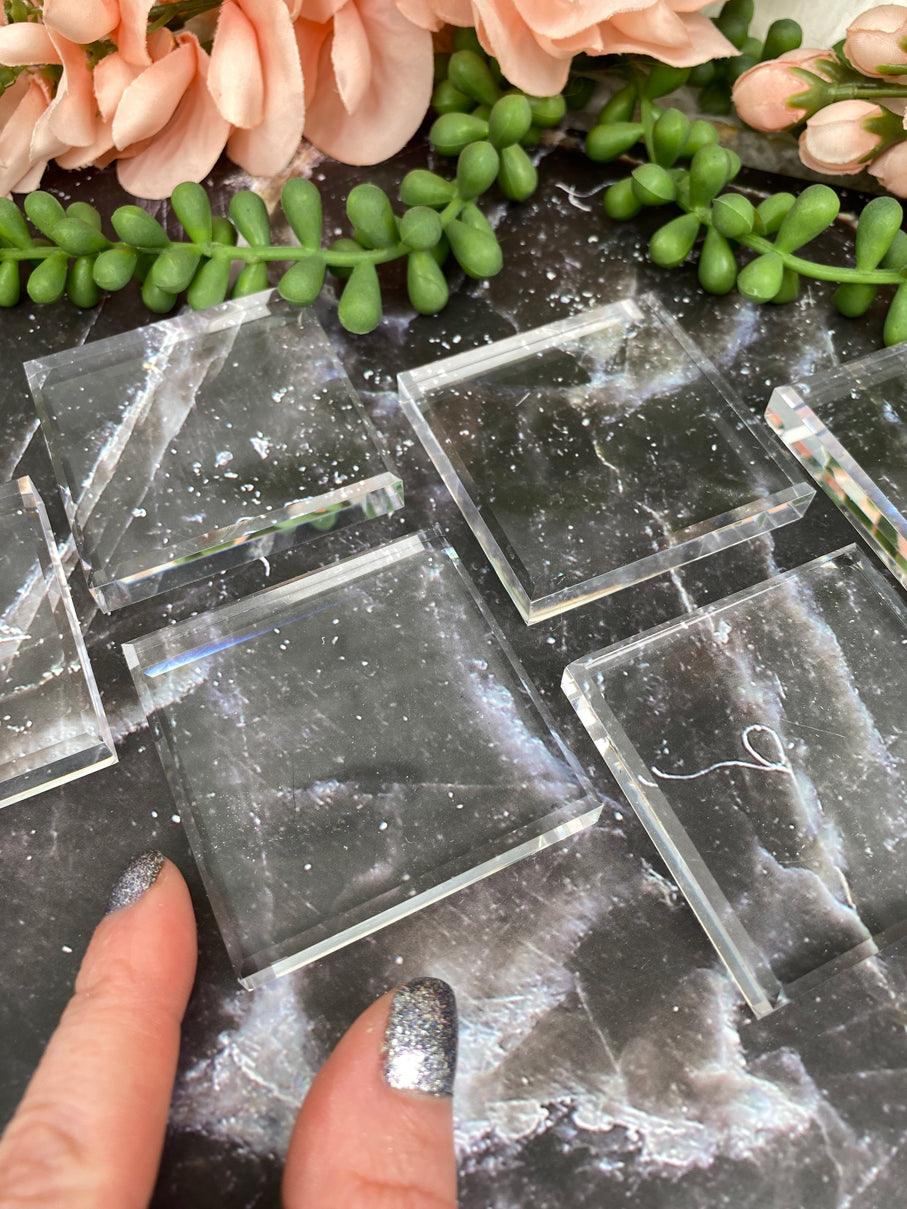LEAD FREE Acrylic (Lucite) Square Rhinestones 12X12mm Crystal