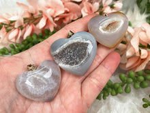 Load image into Gallery: Contempo Crystals - Agate-Heart-Pendants - Image 1