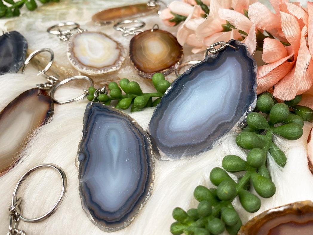 Contempo Crystals - Agate-Keychains for sale - Image 1