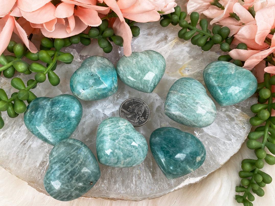 Amazonite-Hearts