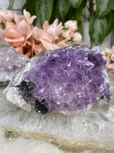 Load image into Gallery: Contempo Crystals - Amethyst-Calcite-with-Black-Hematite - Image 11