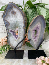 Load image into Gallery: Contempo Crystals - Amethyst-Geode-Slab-Displays-on-Stand - Image 7