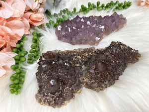 Contempo Crystals - Unique Auralite 23 crystal clusters from Northern Canada. These pieces are beautiful and quite powerful in crystal world. They are mostly made up of amethyst, citrine, and green quartz, but are also mixed with a wide variety of other minerals. - Image 3