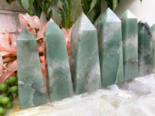 Load image into Gallery: Contempo Crystals -    BRazilian-Green-Aventurine-White-Quartz-Obelisk-Point-Crystals - Image 1