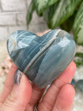 Load image into Gallery: Contempo Crystals - Banded-Blue-Onyx-Heart - Image 5