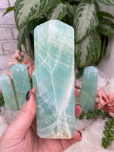 Load image into Gallery: Contempo Crystals - Banded-Green-Blue-Calcite-Point - Image 10