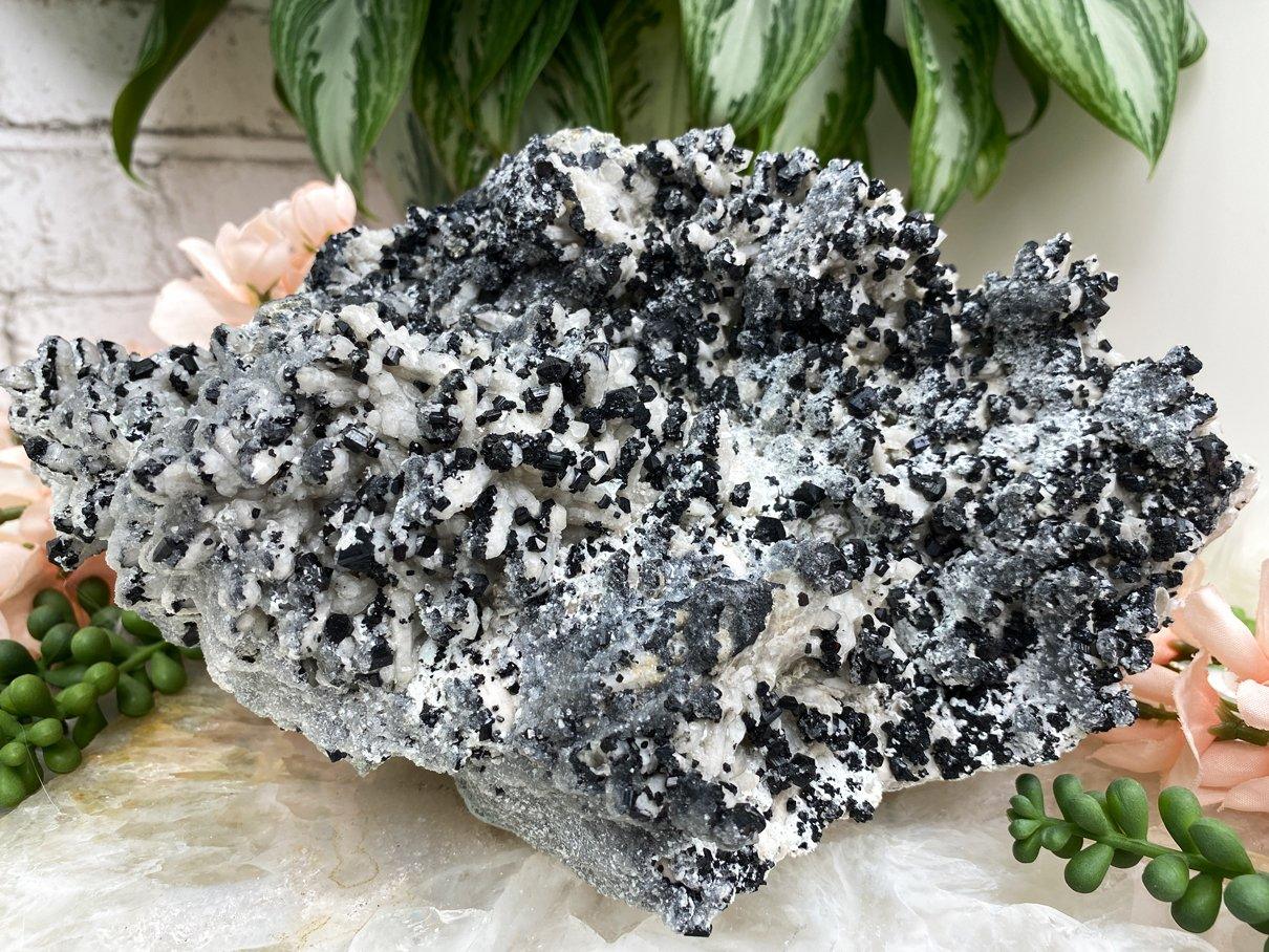 Black-Ilvaite-on-Quartz-Crystal-Cluster-from-Contempo-Crystals