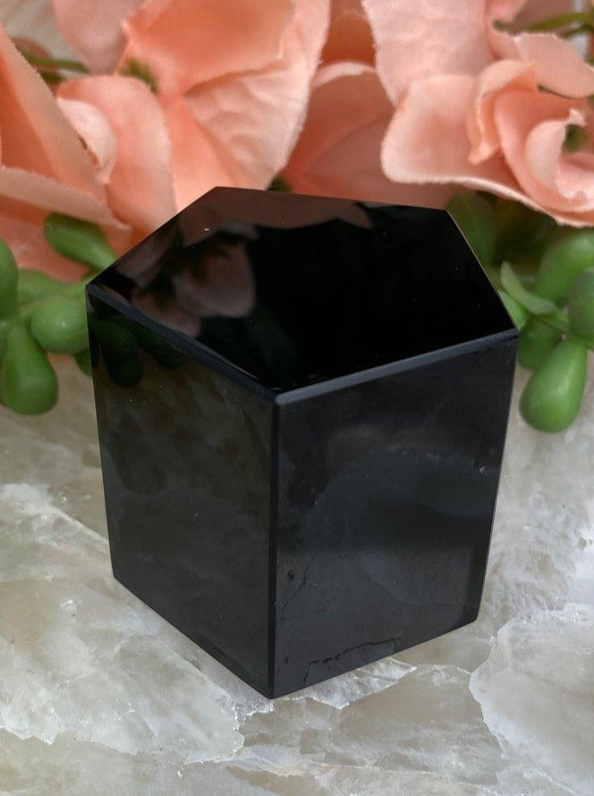 Black-Obsidian-Pentagon-Crystal-Carving