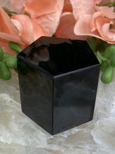 Load image into Gallery: Contempo Crystals - Black-Obsidian-Pentagon-Crystal-Carving - Image 11