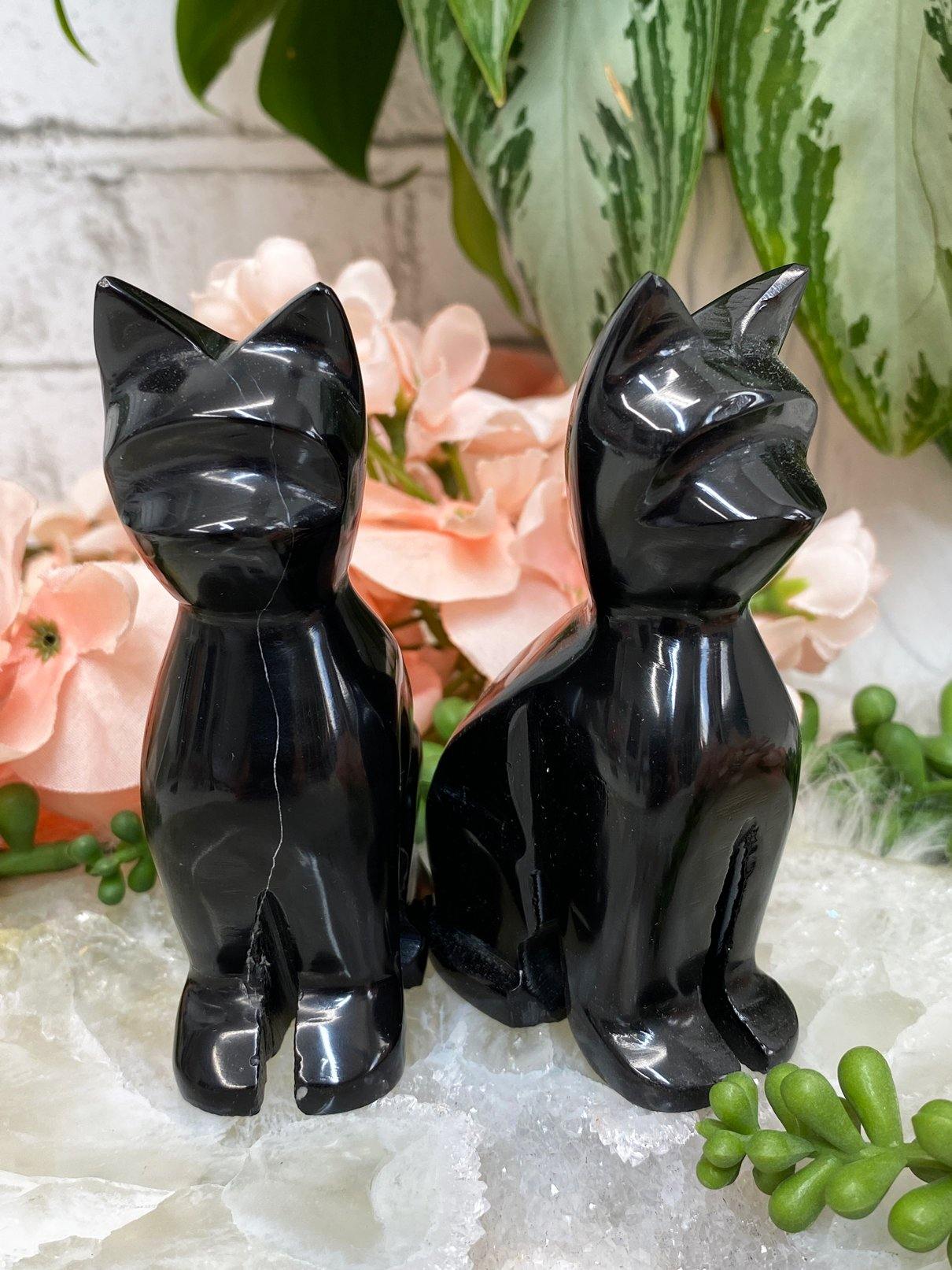 Black-Onyx-Crystal-Cat-Carvings-from-Mexico