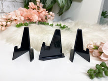 Load image into Gallery: Contempo Crystals - Black plastic crystal slice stand - Image 5