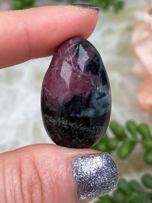 Black-Red-Eudialyte-Pendant