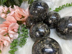 Contempo Crystals - Black mica resin crystal sphere - Image 3
