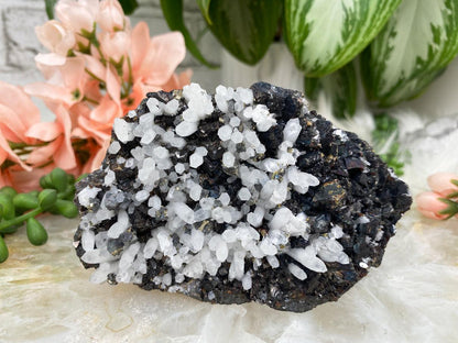 Black-White-Crystal-Cluster-from-Peru