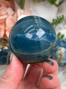 Contempo Crystals - Blue-Onyx-Sphere-Crystal-from-Mexico - Image 9