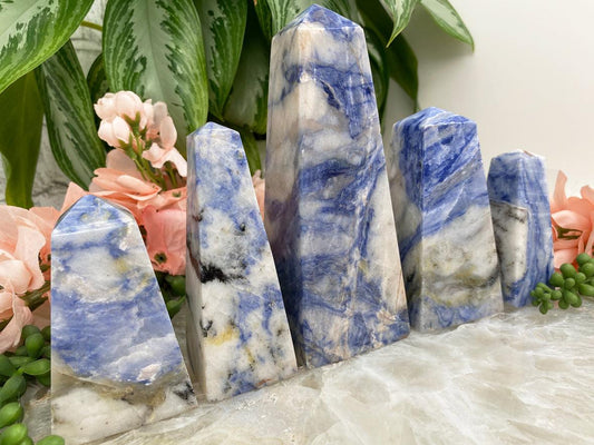    Blue-Sodalite-Points-from-Pakistan