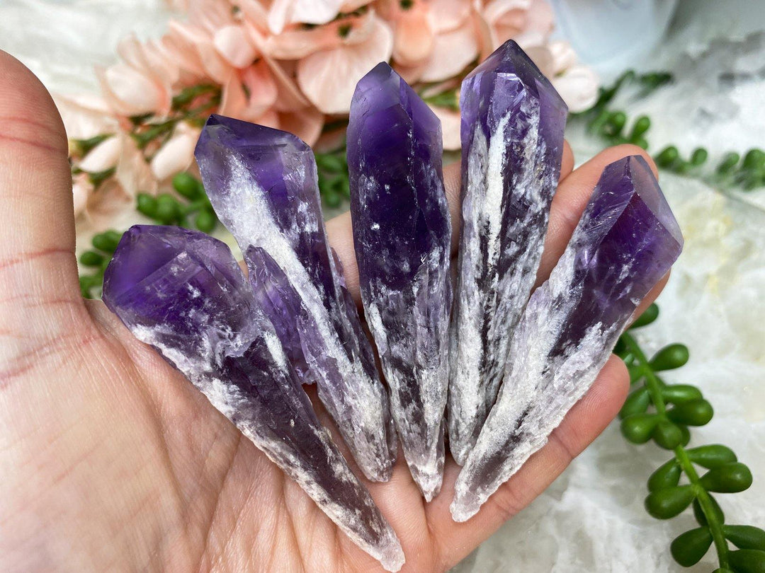 Contempo Crystals - Brazil-Elestial-Amethyst-Crystal-Wand-Tooth - Image 1