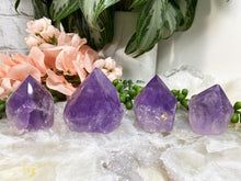 Load image into Gallery: Contempo Crystals - Adorable standing amethyst flames with a great vibrant purple color.  - Image 2