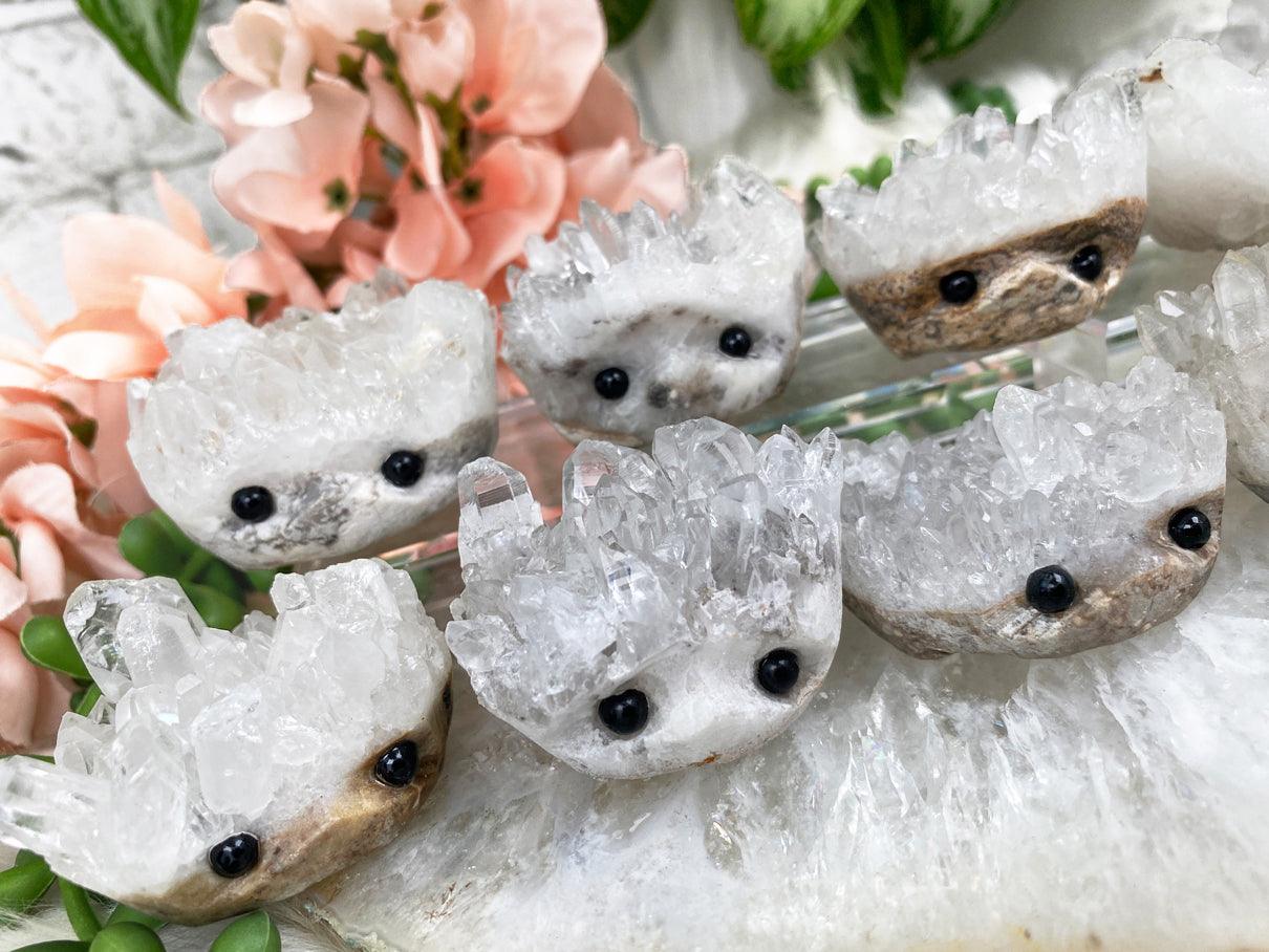    Brazil Quartz Crystal Hedgehogs