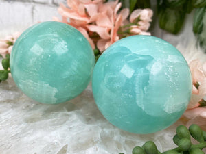 Contempo Crystals - Bright-Teal-Calcite-Spheres - Image 4