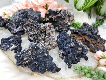 Brown-Black-Mexico-Calcite-Clusters