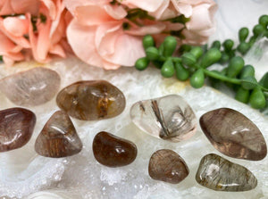 Contempo Crystals - Tumbled-Brown-Red-Rutile-in-Quartz-Smoky-Crystals-for-sale - Image 2