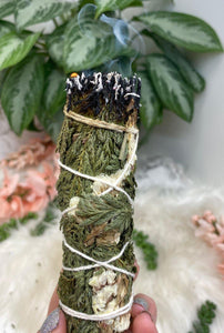 Contempo Crystals - Cleanse-Your-Crystals-With-Cedar-Smoke-Sinuata-Flower-Bundle - Image 3