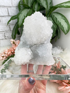 Contempo Crystals - Chalcedony-Apophyllite-on-Acrylic-Stand - Image 7