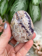 Load image into Gallery: Contempo Crystals - Chevron-Amethyst-Palm-Stone-with-Pink - Image 12