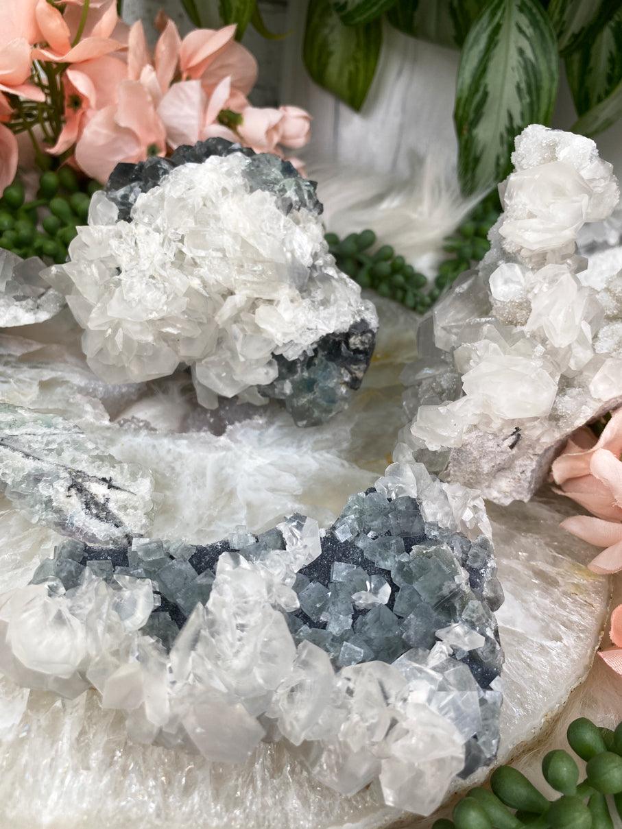Chinese-Calcite-Fluorite-Clusters