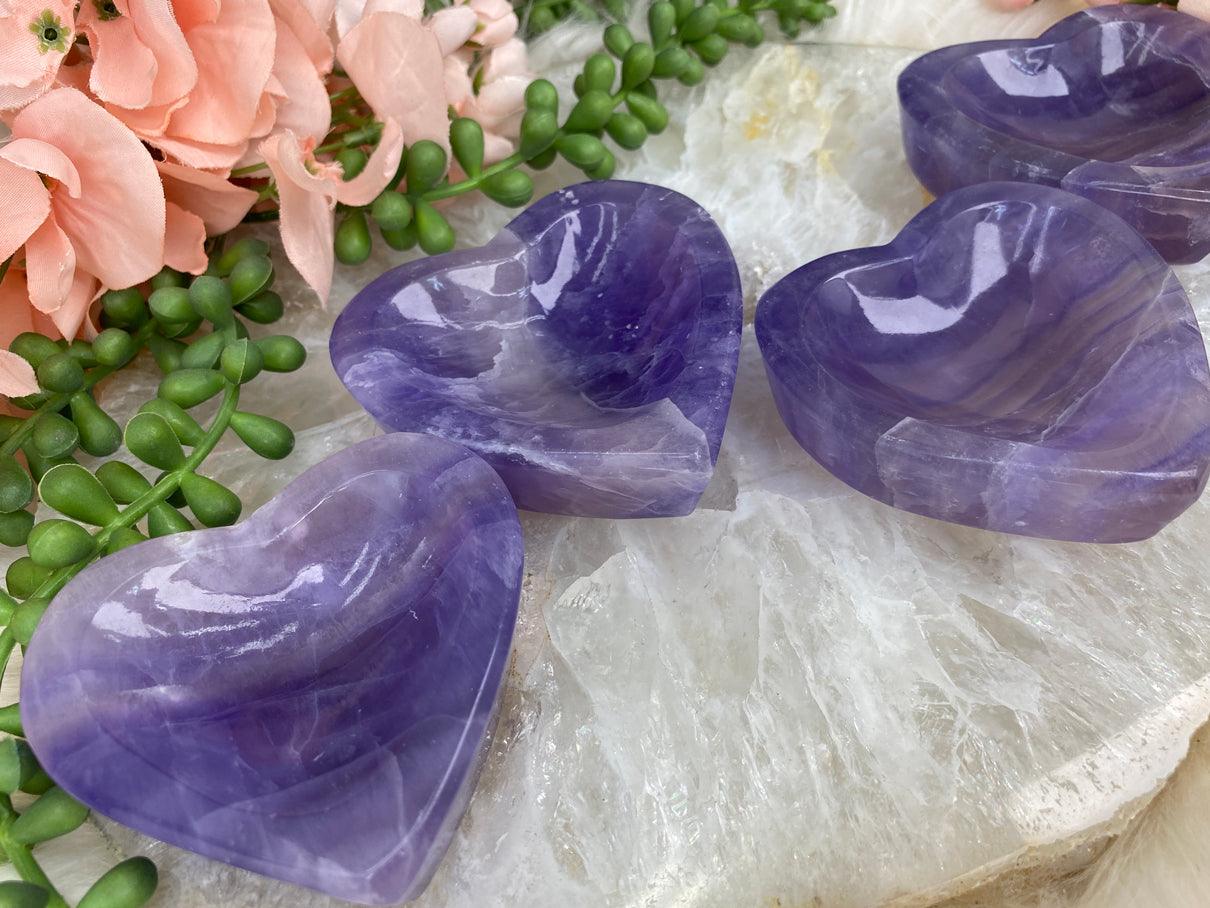 Chinese-Purple-Fluorite-Heart-Bowls