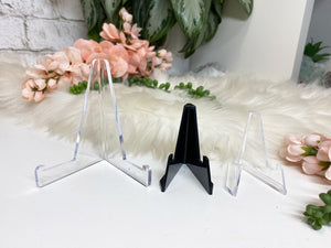 Contempo Crystals - Clear black plastic crystal slice stands - Image 2