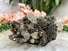 Load image into Gallery: Contempo Crystals - Clear-Fluorite-Arsenopyrite-Cluster-for-sale - Image 5