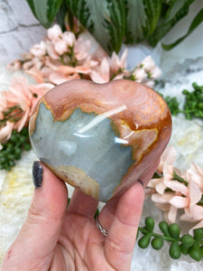 Contempo Crystals - Colorful-Polychrome-Jasper-Heart-Crystal - Image 4