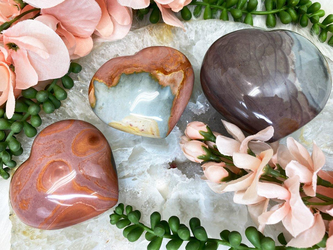 Contempo Crystals - Colorful-Polychrome-Jasper-Heart-Crystals-for-Sale - Image 1