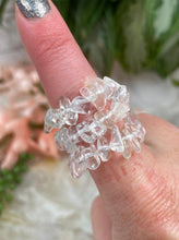Load image into Gallery: Contempo Crystals - Crystal-Clear-Quartz-Chip-Ring - Image 5