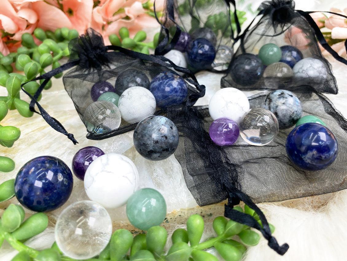 Mini Crystal Sphere Gift Set - Comes With 6 Spheres!