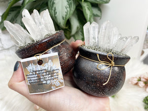 Contempo Crystals - Crystal abundance pots with quartz pyrite gifts - Image 6