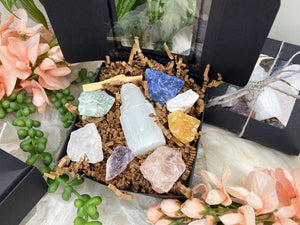 Contempo Crystals - Selenite Tower & Raw Crystals Gift Set - Image 4